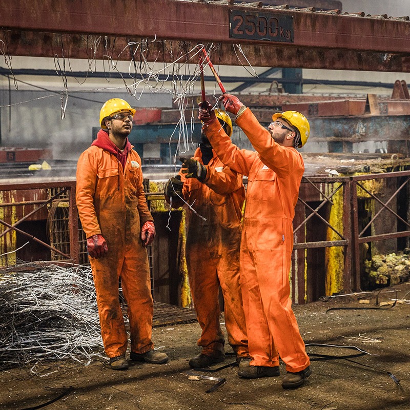 The time is now: state-of-the-art galvanizing kettle is being installed! 2 Corbets plant closure image of employees