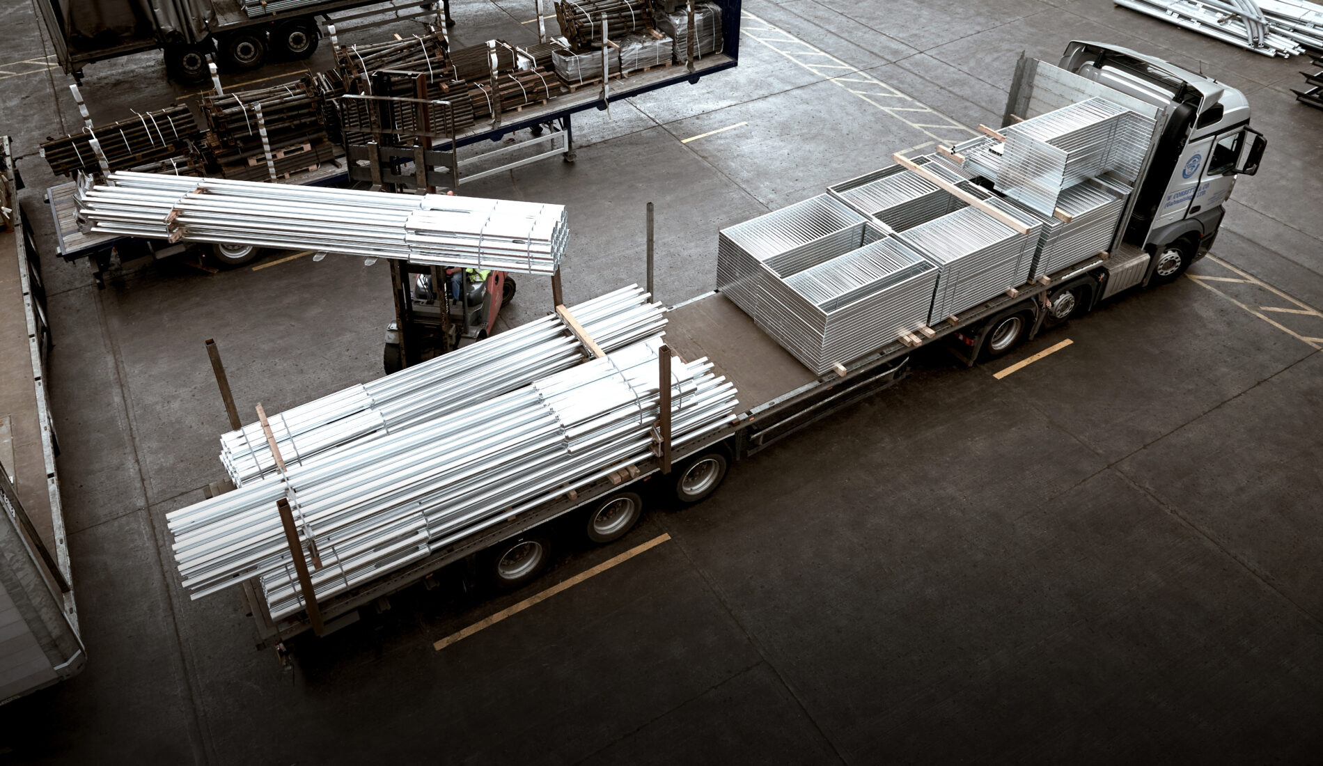 The importance of the supply chain 6 Aerial shot of loading