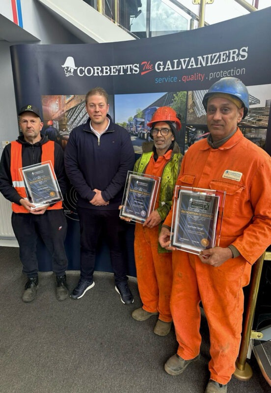 Celebrating Long Service at Corbetts The Galvanizers 1 Celebrating Long Service at Corbetts The Galvanizers 1